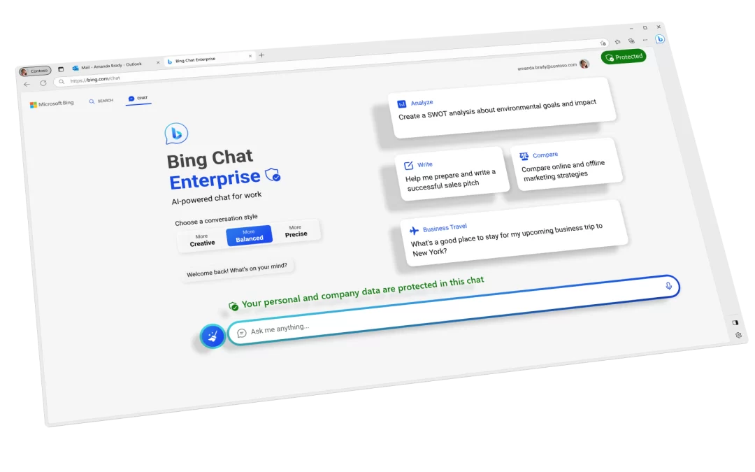 Công bố giá Bing Chat Enterprise và Microsoft 365 Copilot