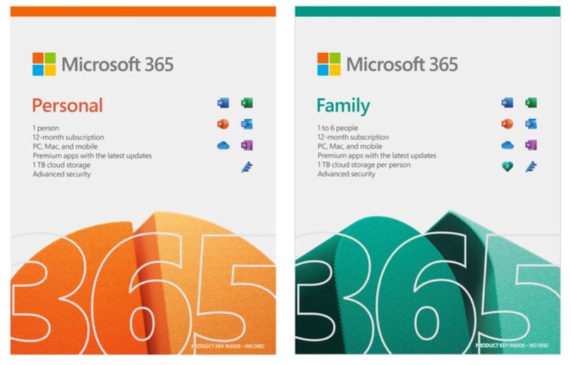 Microsoft 365 Family vs Personal