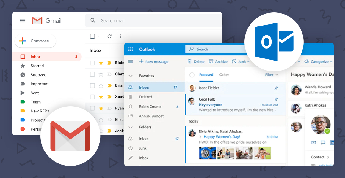 So Sánh Outlook và Gmail: doanh nghiệp nên mua cái nào?